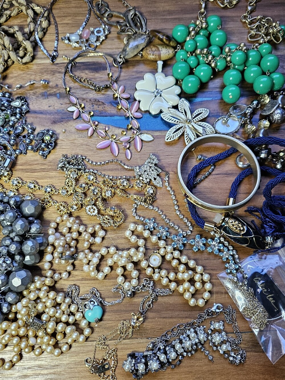 Craft Jewelry 2 Lbs Broken Necklaces Brooch Bracelet Upcycle Repair Repurpose